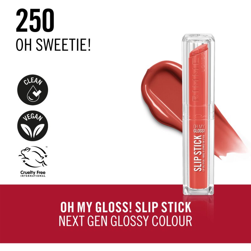 Rimmel Stay Glossy glänzender Lippenstift für Lippen Farbton SWEETIE 3.4 g (Bild 4)