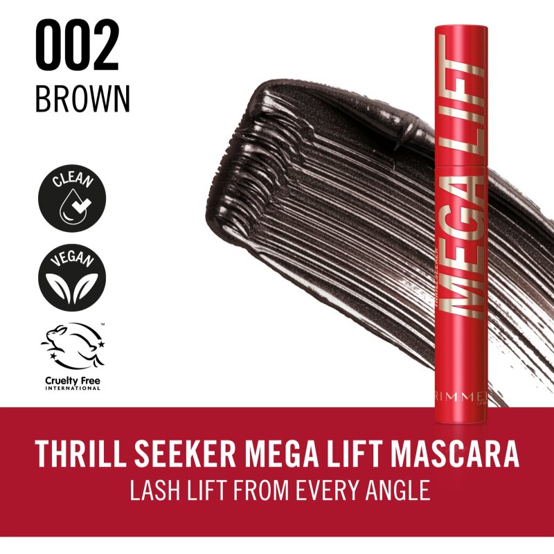 Rimmel Thrill Seeker Mega Lift řasenka pro objem odstín 002 Black Brown 10 ml (obrázek 3)