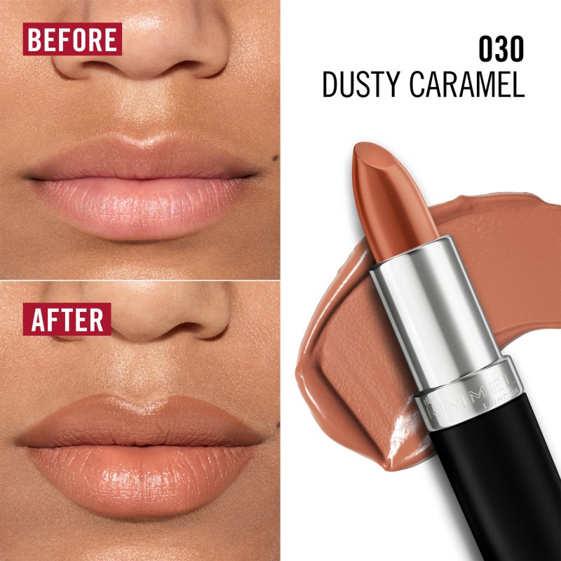 Rimmel Lasting Finish dlouhotrvající rtěnka odstín 030 Dusty Caramel 4 g (obrázek 3)