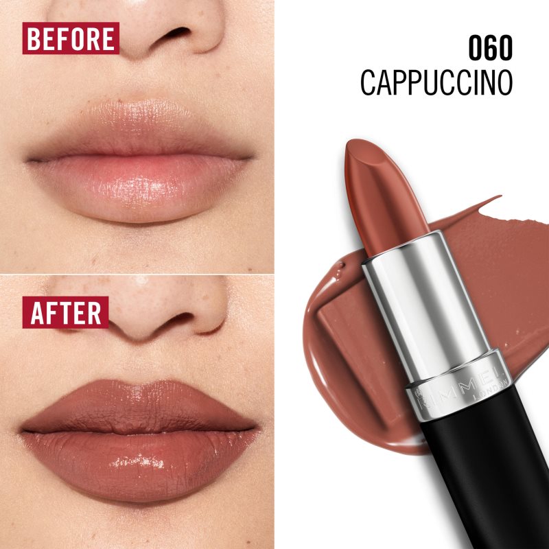 Rimmel Lasting Finish dlouhotrvající rtěnka odstín 060 Cappuccino 4 g (obrázek 3)