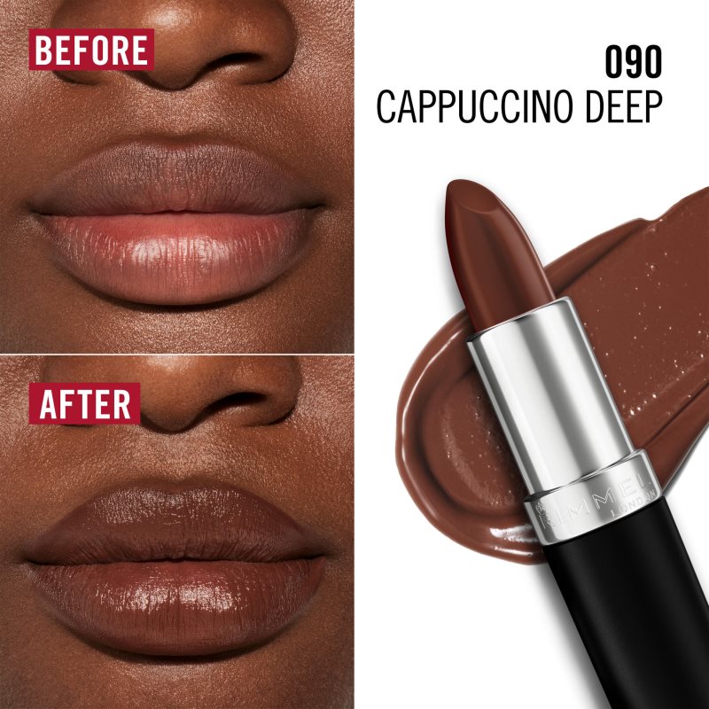Rimmel Lasting Finish dlouhotrvající rtěnka odstín 090 Cappuccino Deep 4 g (obrázek 3)