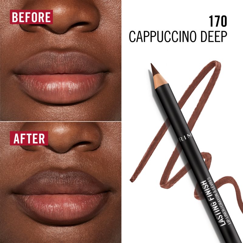 Rimmel Lasting Finish konturovací tužka na rty odstín 170 Cappuccino Deep 1.2 g (obrázek 3)