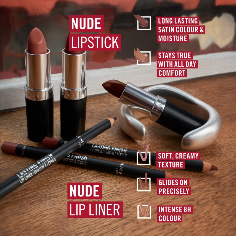 Rimmel Lasting Finish konturovací tužka na rty odstín 170 Cappuccino Deep 1.2 g (obrázek 8)