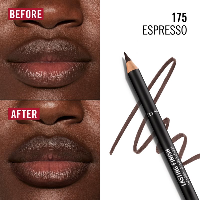 Rimmel Lasting Finish konturovací tužka na rty odstín 175 Espresso 1.2 g (obrázek 3)