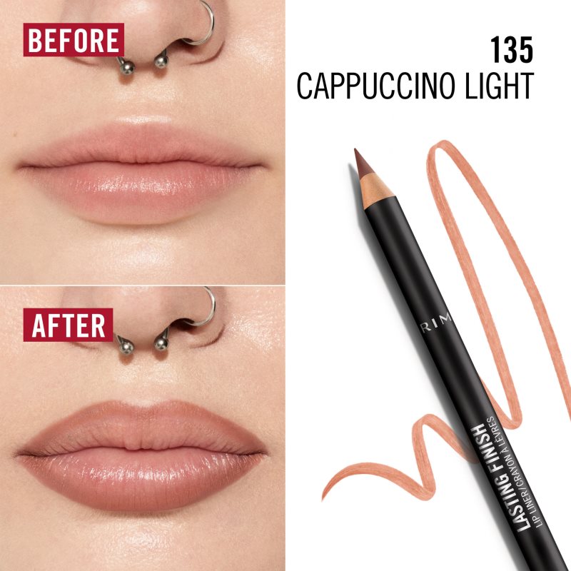 Rimmel Lasting Finish konturovací tužka na rty odstín 135 Cappuccino Light 1.2 g (obrázek 3)