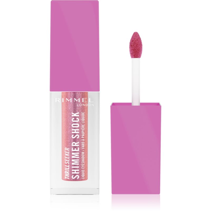 Rimmel Rimmel Thrill Seeker Shimmer Shock fard à paupières liquide pailleté teinte 003 Frozen Bubblegum 3.5 ml