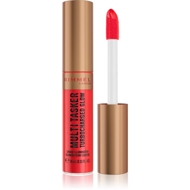 Rimmel Multi-Tasker Turbocharged Glow tekutý rozjasňovač odstín 003 Main Character 10 ml
