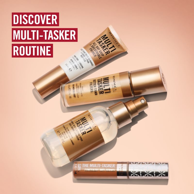 Rimmel Multi-Tasker Better Than Filters rozjasňující podkladová báze pro sjednocení barevného tónu pleti odstín 000 Porcelain 30 ml (obrázek 9)
