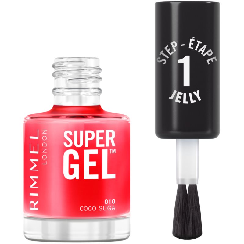 Rimmel Super Gel gel nail polish without UV/LED sealing shade 010 Coco Suga 12 ml