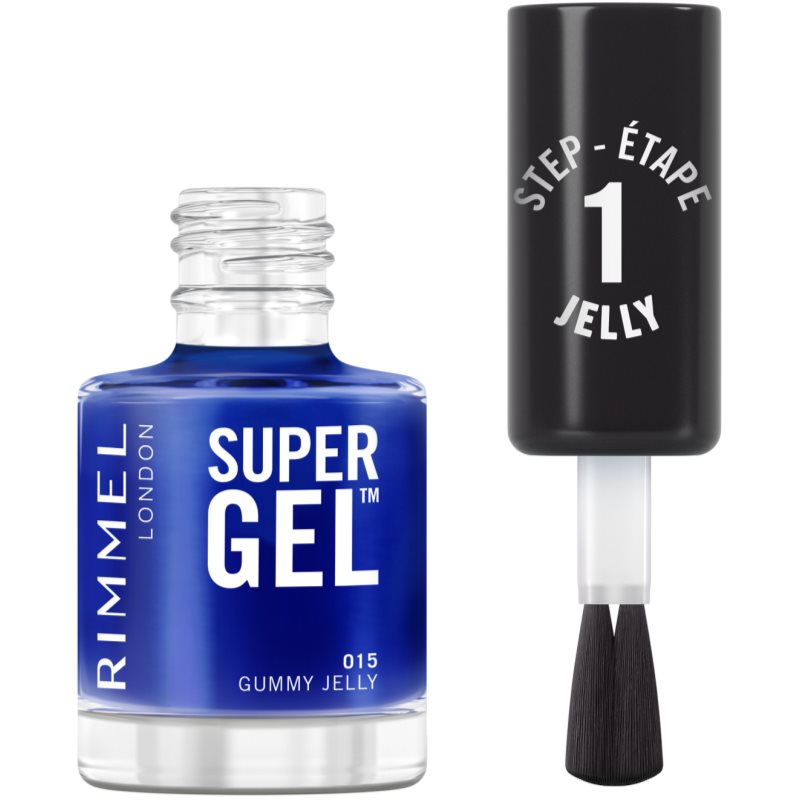 Rimmel Super Gel esmalte para uñas en gel sin usar lámpara UV/LED tono 015 Gummy Jelly 12 ml