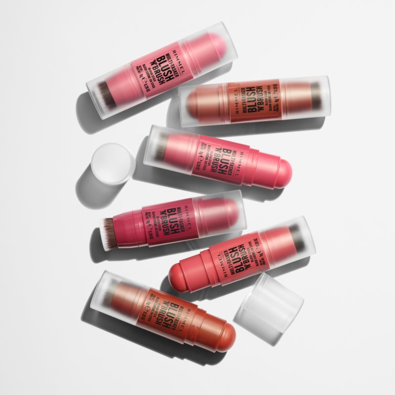Rimmel Multi-Tasker Blush'N'brush tvářenka v tyčince se štětcem odstín 150 Cherry On Point 8 g (obrázek 7)