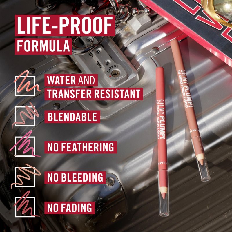 Rimmel Oh My Plump! konturovací tužka na rty odstín 100 Statement Look 1.2 g (obrázek 8)