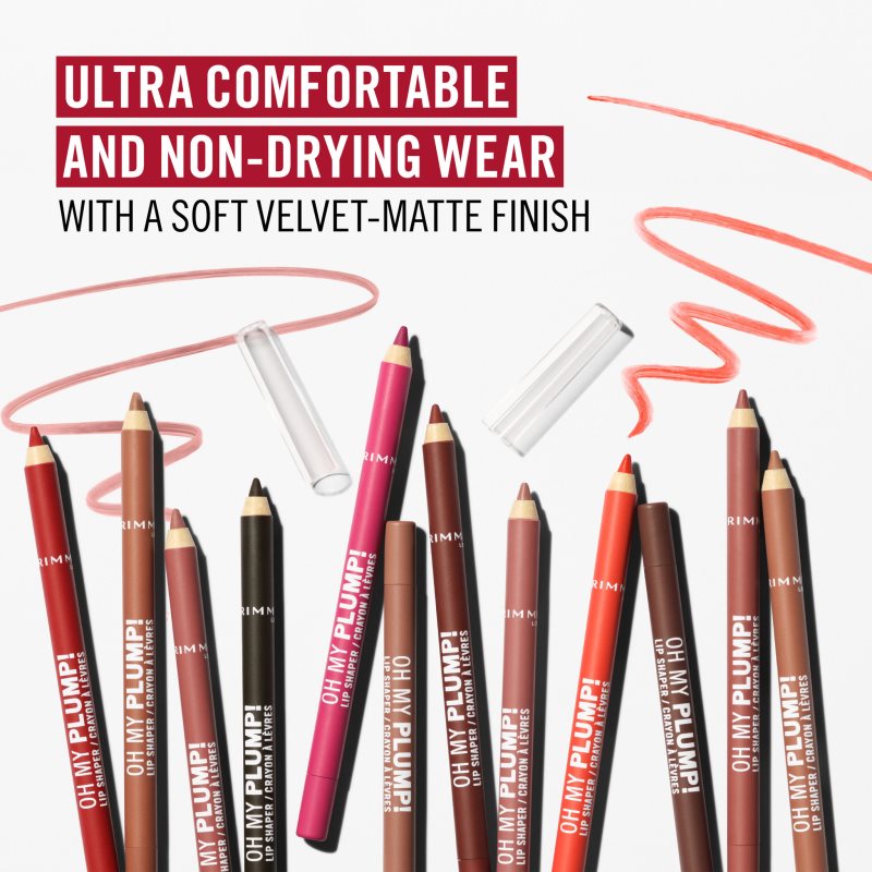 Rimmel Oh My Plump! konturovací tužka na rty odstín 100 Statement Look 1.2 g (obrázek 9)