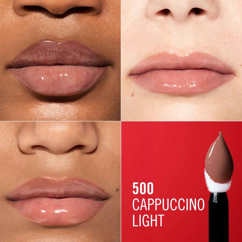 Rimmel Thrill Seeker Lip Latex tekutý rúž odtieň 500 Cappuccino Light 6 ml (obrázok 3)