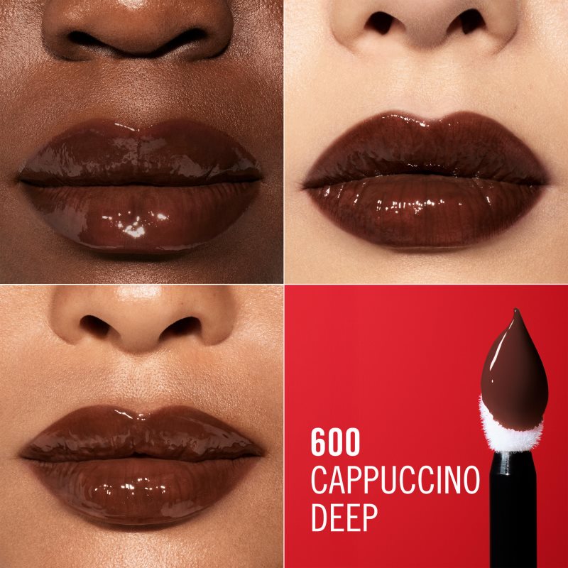 Rimmel Thrill Seeker Lip Latex tekutá rtěnka odstín 600 Cappuccino Deep 6 ml (obrázek 3)