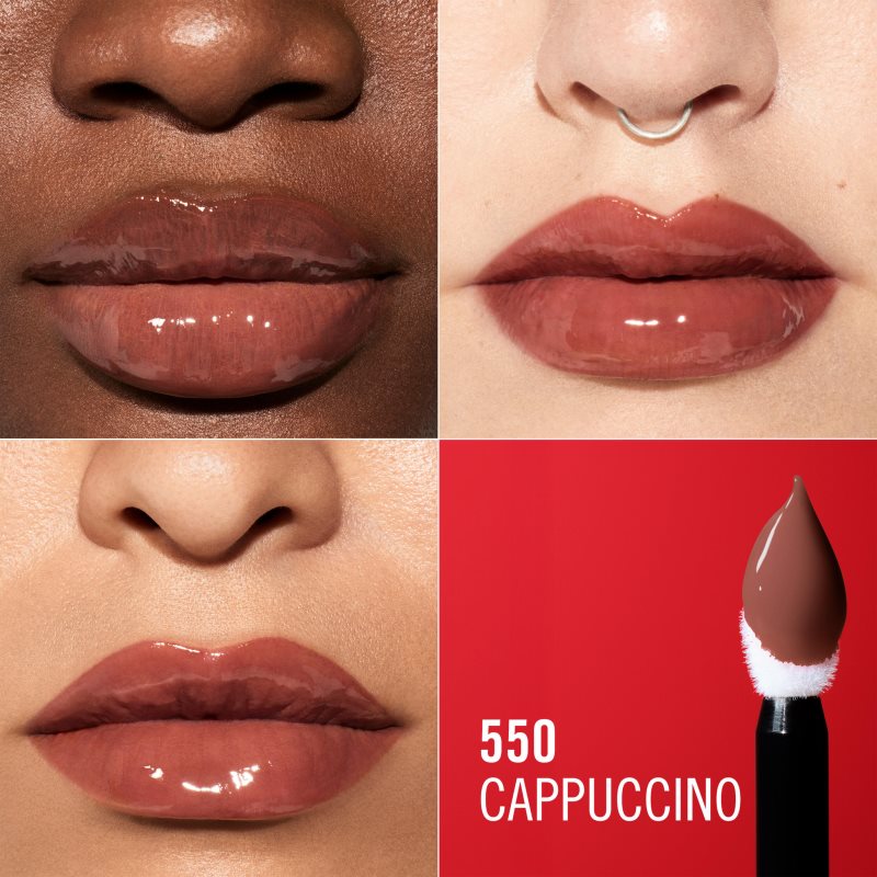 Rimmel Thrill Seeker Lip Latex tekutá rtěnka odstín 550 Cappuccino 6 ml (obrázek 3)