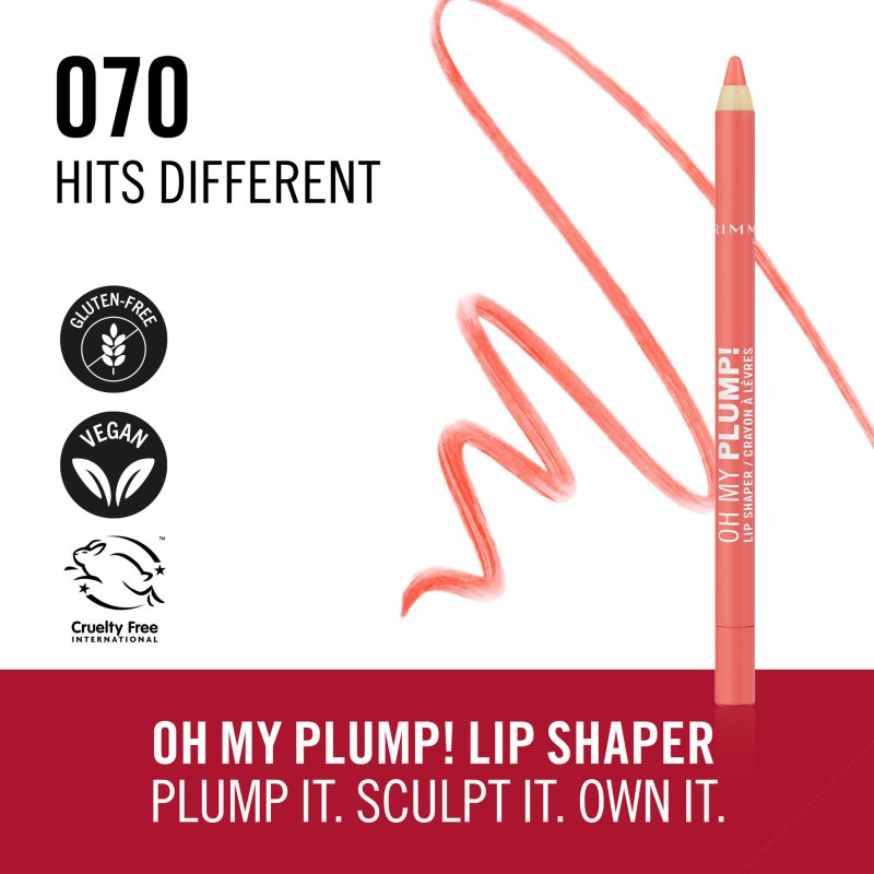 Rimmel Oh My Plump! konturovací tužka na rty odstín 070 Hits Different 1.2 g (obrázek 3)