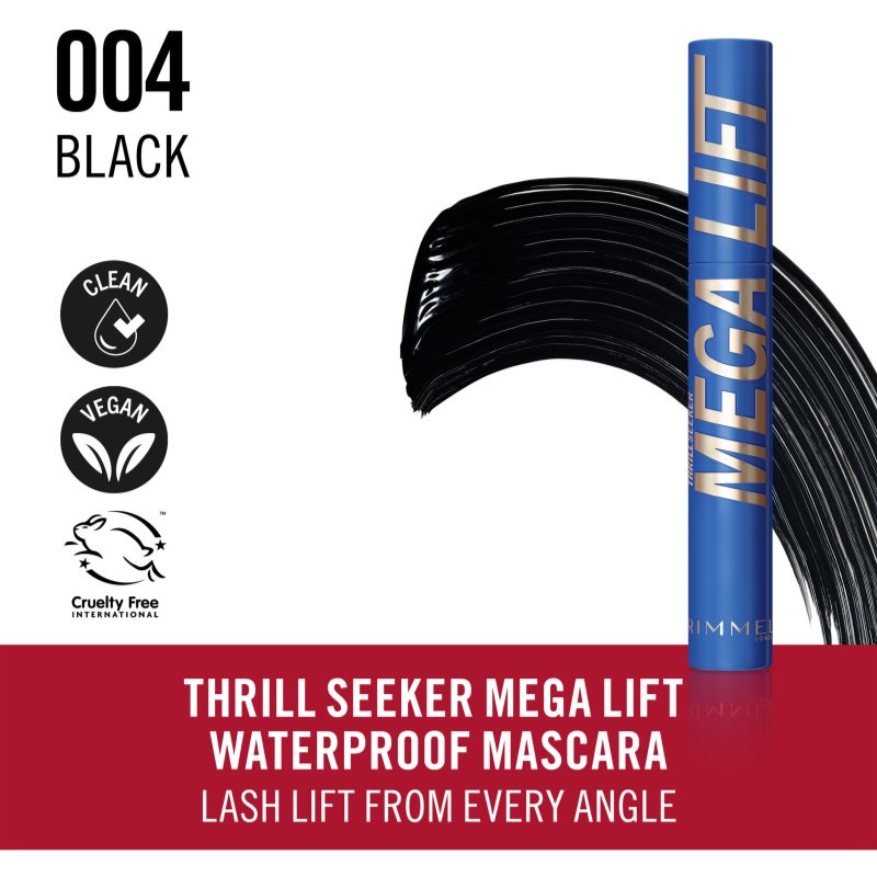 Rimmel Thrill Seeker Mega Lift mascara cils volumisés et courbés teinte 004 Waterproof 10 ml - vue 3