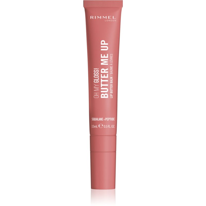 Rimmel Oh My Gloss! Butter Me Up hydratační balzám na rty odstín 007 Cappuccino 15 ml