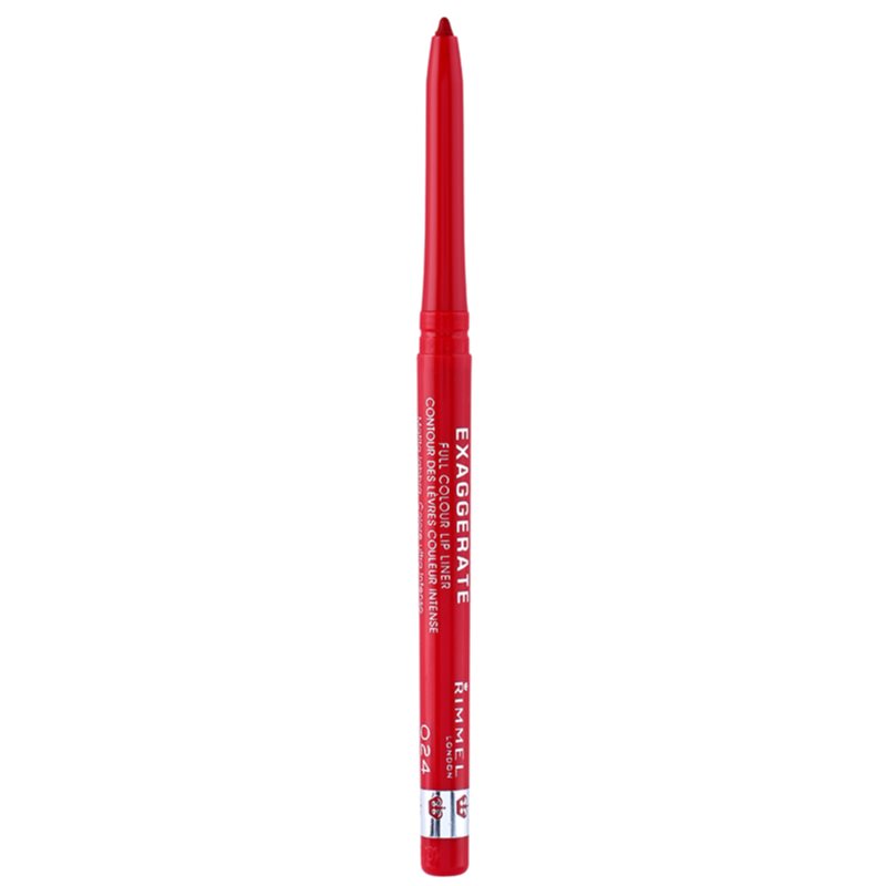 Rimmel Exaggerate kontúrovacia ceruzka na pery odtieň 024 Red Diva 0.25 g