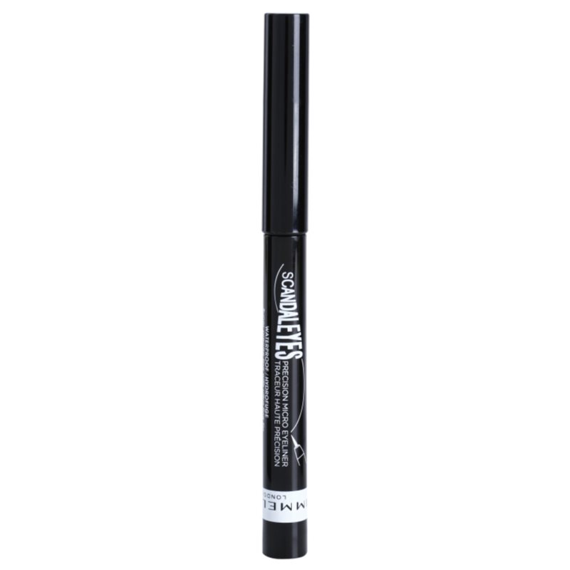 Rimmel ScandalEyes Micro Flüssige Eyeliner wasserfest Farbton 001 Black 1.1 ml