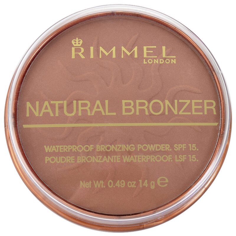 Rimmel Natural Bronzer voděodolný bronzující pudr SPF 15 odstín 026 Sun Kissed 14 g