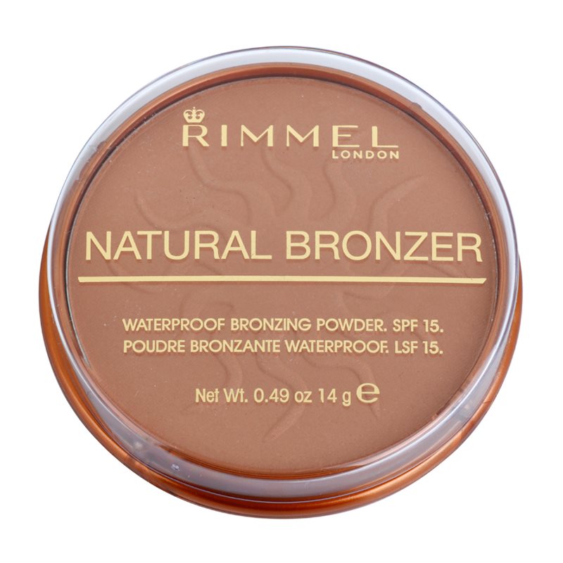 

Rimmel Natural Bronzer водостійка пудра-бронзантор SPF 15 відтінок 021 Sun Light