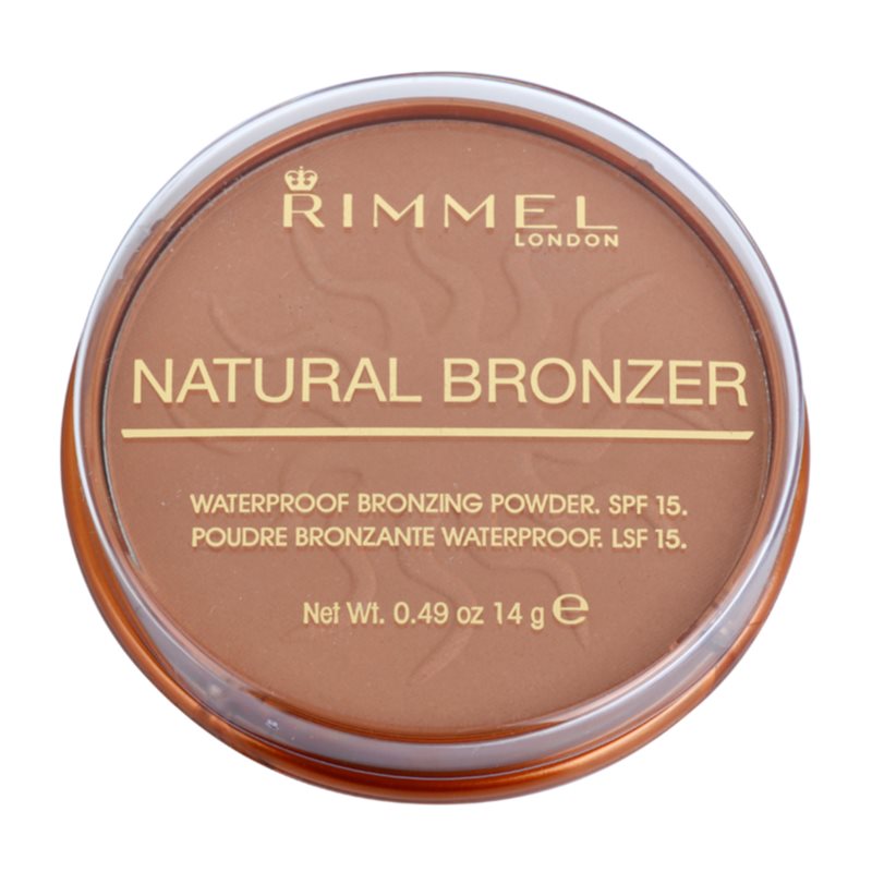 

Rimmel Natural Bronzer водостійка пудра-бронзантор SPF 15 відтінок 021 Sun Light