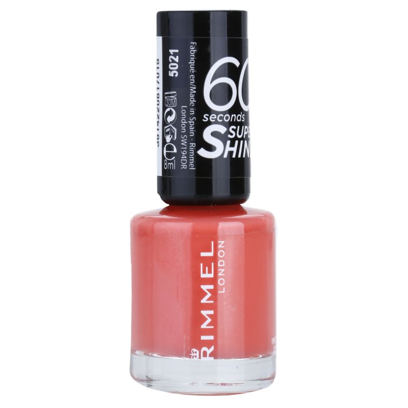 

Rimmel 60 Seconds Super Shine лак для нігтів відтінок 415 Instyle Coral