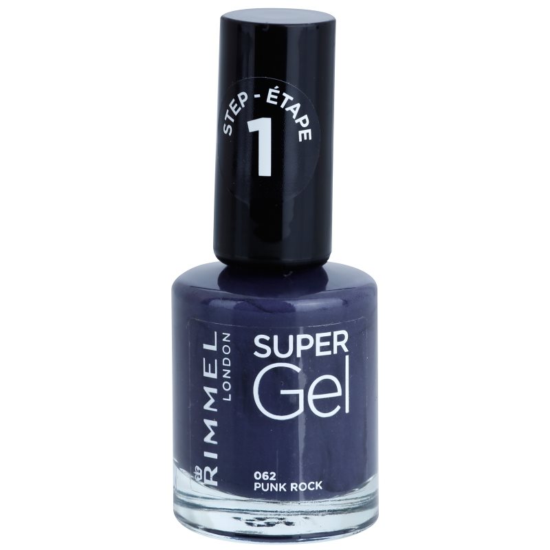 

Rimmel Super Gel Гелевий лак для нігтів без використання UV/ LED лампи відтінок 062 Punk Rock