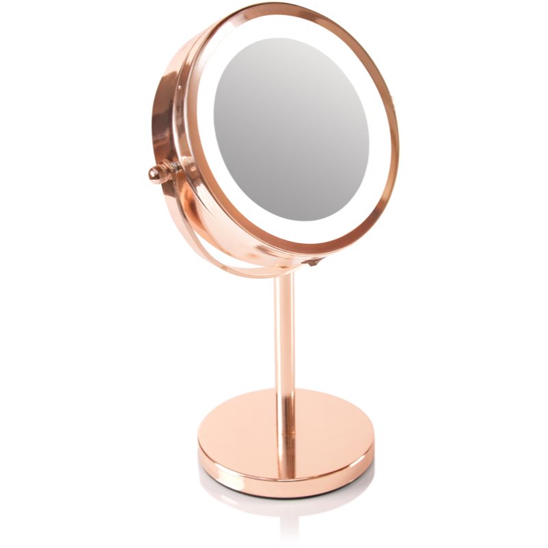 E-shop RIO Rose gold mirror podsvícené kosmetické zrcátko 1 ks