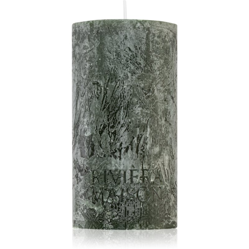 Rivièra Maison Pillar Candle Rustic Green gyertya 7x13 cm