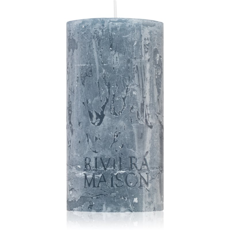 Rivièra Maison Pillar Candle Grey Blue свічка 7x13 см