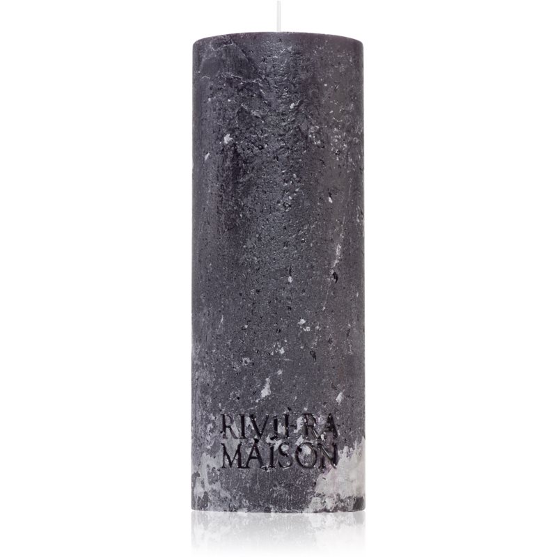 Rivièra Maison Pillar Candle Rustic Black gyertya I. 7x18 cm