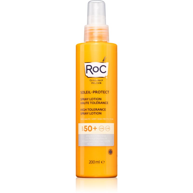 RoC High Tolerance Spray Lotion apsaugos nuo saulės kremas SPF 50+ 200 ml