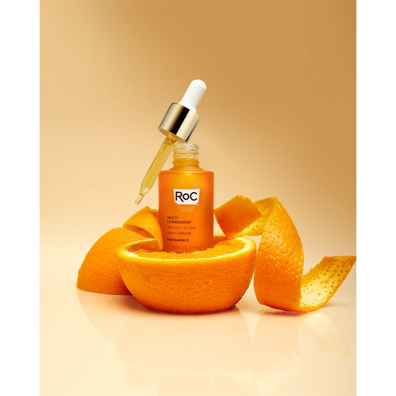 RoC Multi Correxion Revive + Glow освітлююча сироватка з вітаміном С для обличчя та шиї 30 мл