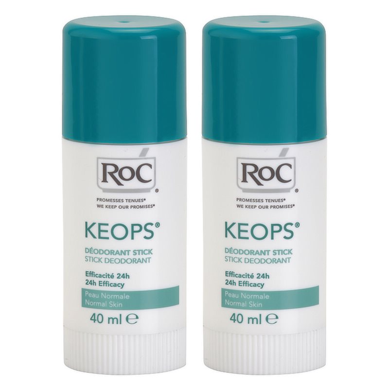 RoC Keops pieštukinis dezodorantas 24h 2x40 ml