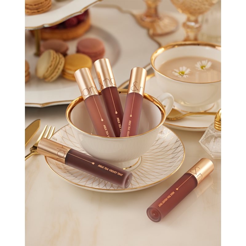 Rom&nd Milk Tea Velvet Tint матова фарба для губ відтінок #08 Earl Grey Tea 4,4 гр