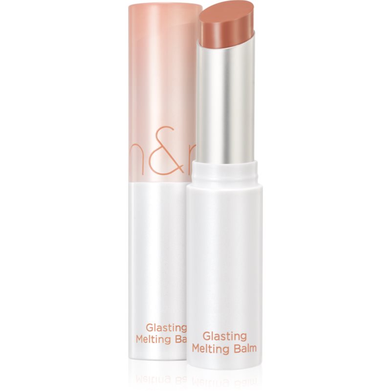 rom&nd Glasting Melting Balm balzám na rty dodávající hydrataci a lesk odstín 01 Coco Nude 3.5 g