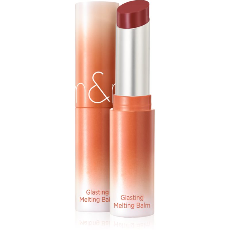 rom&nd Glasting Melting Balm balzám na rty dodávající hydrataci a lesk odstín 15 Pecan Brew 3.5 g