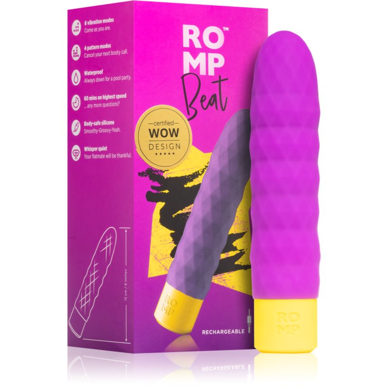 ROMP Beat Bullet вібратор Purple 15 см