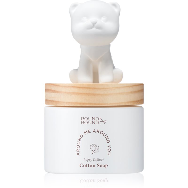 ROUND A‘ROUND Puppy Refreshing Pome - Cotton Soap Aroma Diffuser With Refill 100 Ml