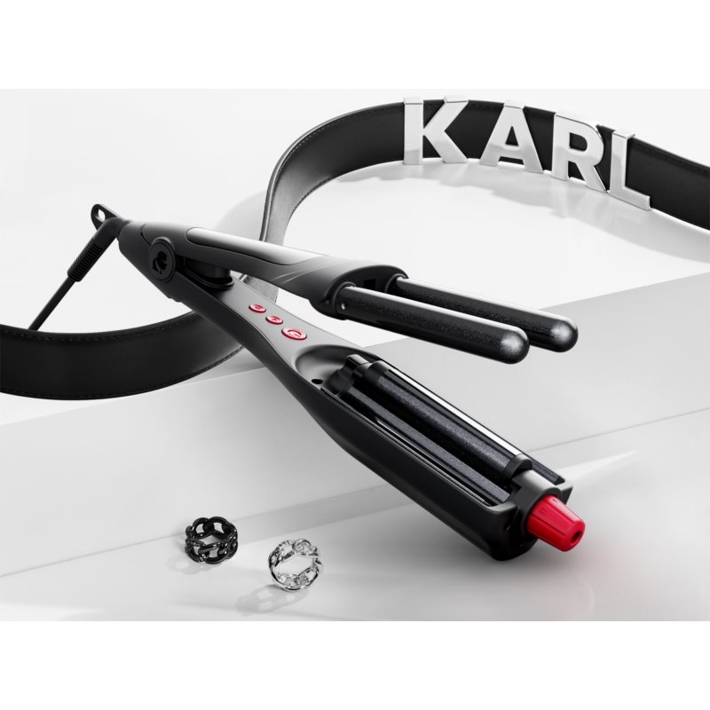 Rowenta Karl Lagerfeld Waves Addict CF471LF0 Triple Barrel Curling Iron For Hair