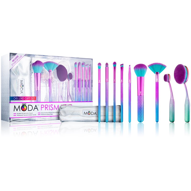 

Royal and Langnickel Moda Prismatic Deluxe набір пензликів у футлярі для жінок