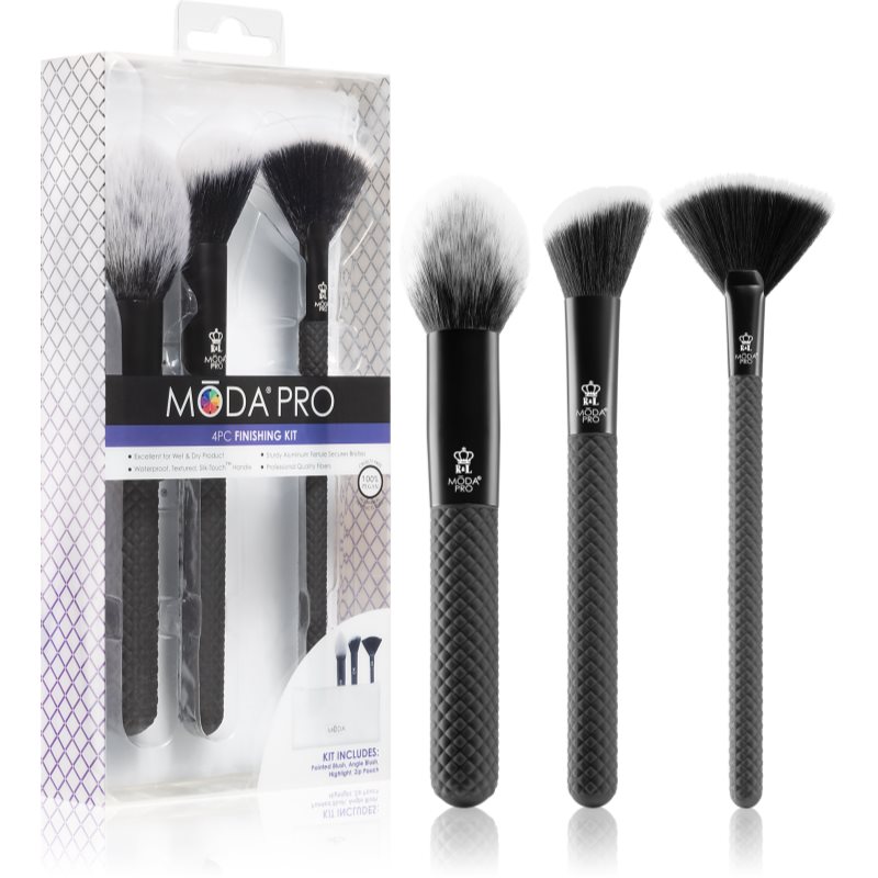 Royal and Langnickel MŌDA® PRO Finishing Kit Sada štetcov s taštičkou