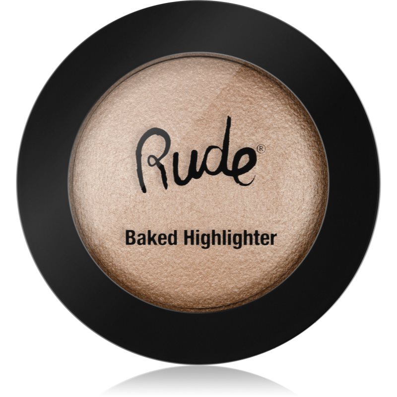 

Rude Cosmetics Baked Highlighter компактний пудровий освітлювач відтінок Extravagant