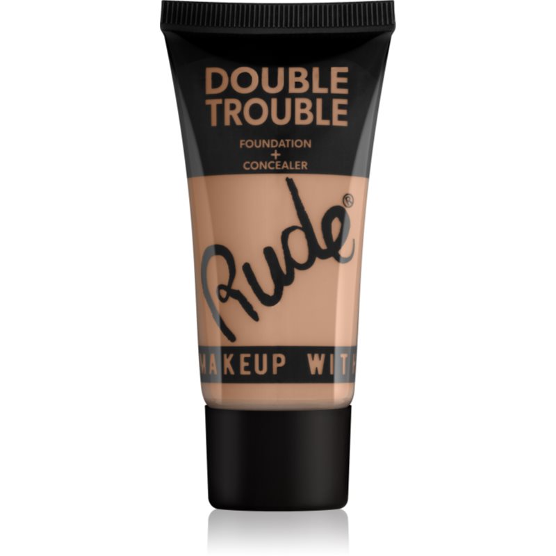 

Rude Cosmetics Double Trouble кремовий коректор та тональний крем в одному відтінок 87931 Linen