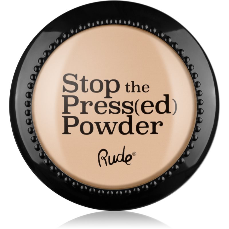 Rude Cosmetics Stop The Press(ed) Powder kompaktinė pudra atspalvis 88091 Porcelain 7 g