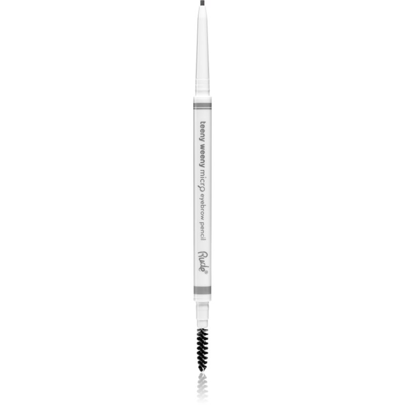 

Rude Cosmetics Teeny Weeny механічний олівець для брів зі щіточкою відтінок Black Brown