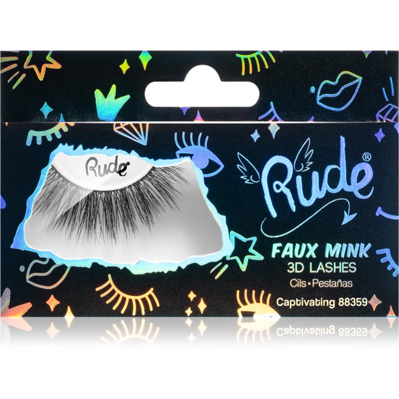 

Rude Cosmetics Essential Faux Mink 3D Lashes штучні вії Captivating